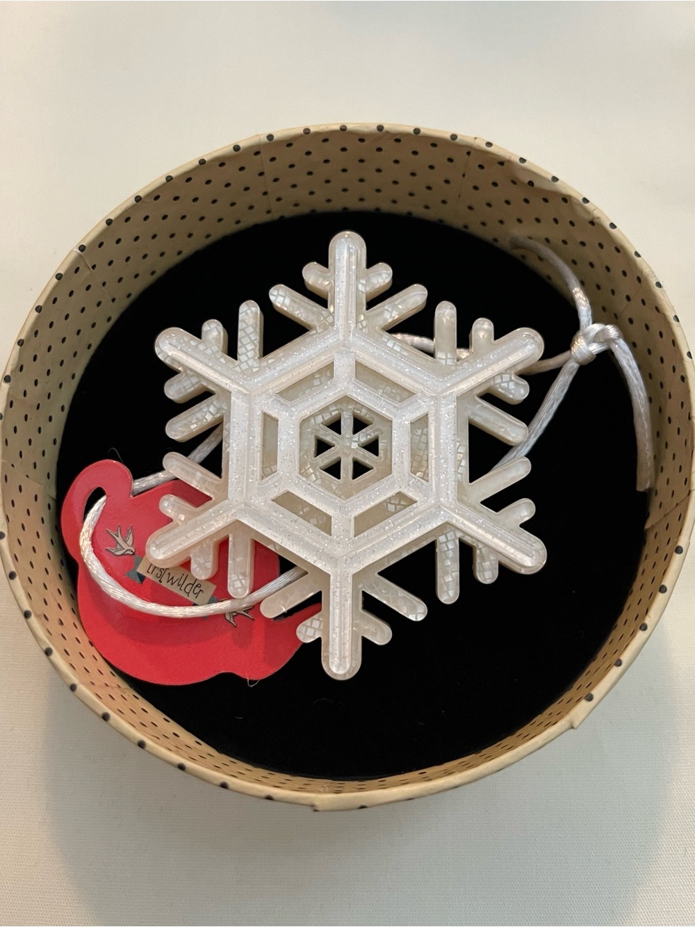 HTF Erstwilder Winter Wonderland Snowflake Brooch Pin
